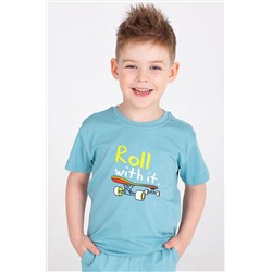 Хлопковая футболка с лайкрой для мальчика Takro
